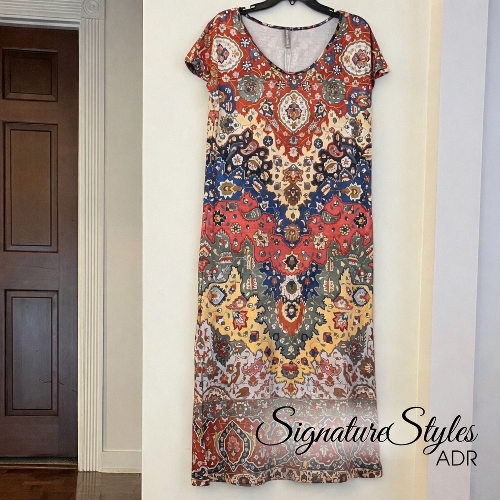 Noracora Vibrant Multicolor Maxi Dress – Size Small, NWT